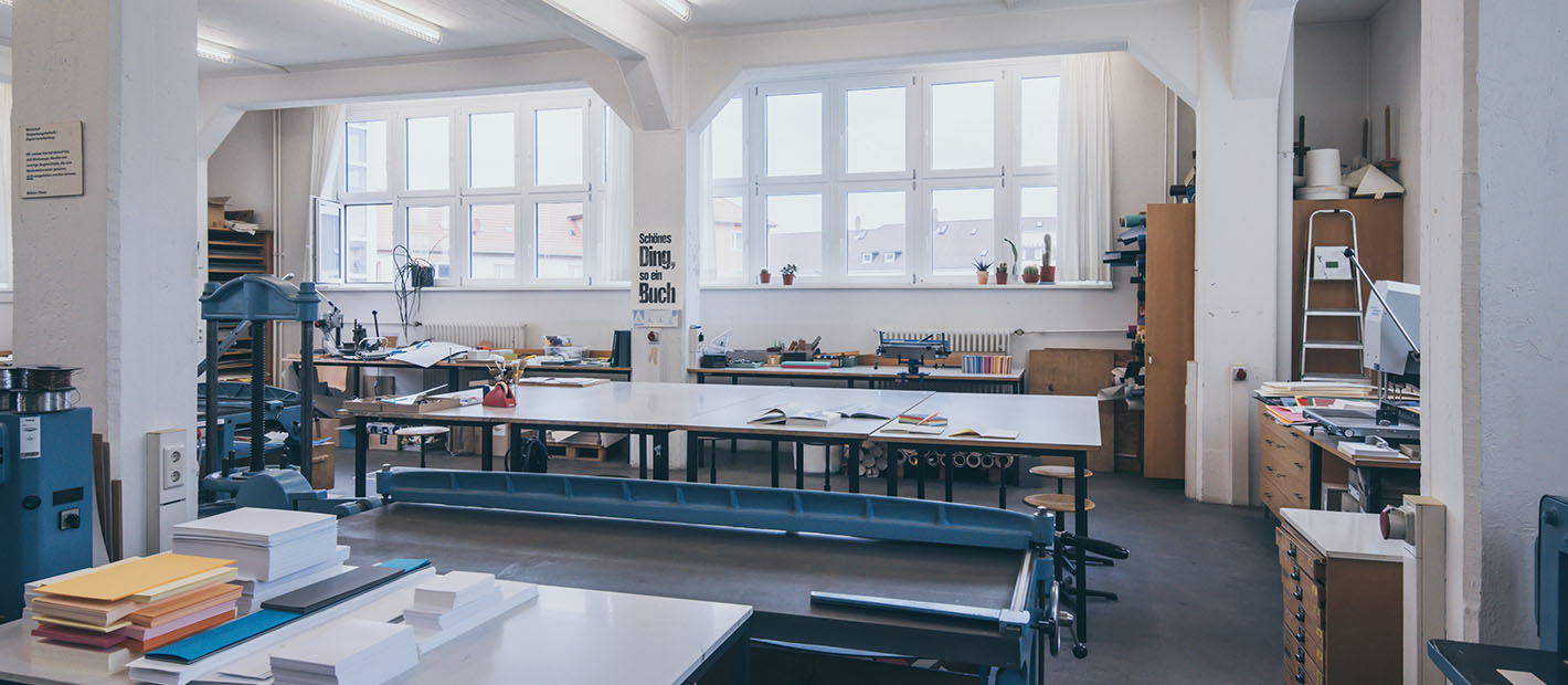 Papierwerkstatt; Foto: HBK Braunschweig, Dennis Schneider