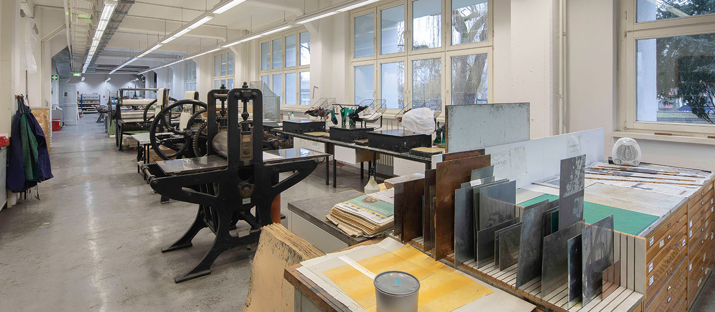 Werkstatt Radierung und Tiefdruck, Foto: HBK Braunschweig, Valentin Wedde